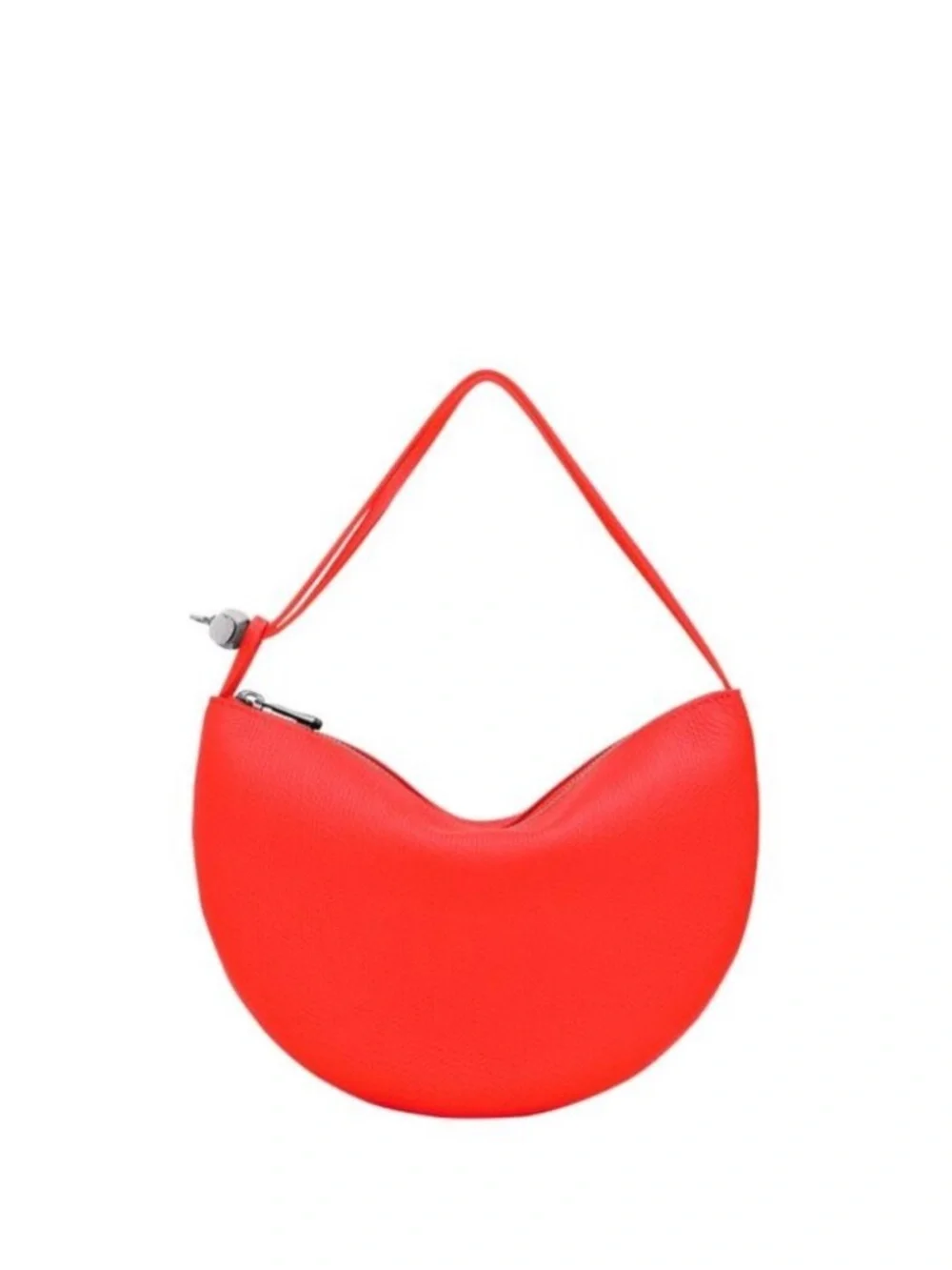 Longchamp Le Roseau Leather Wristlet Clutch bag in Red Vermilion New